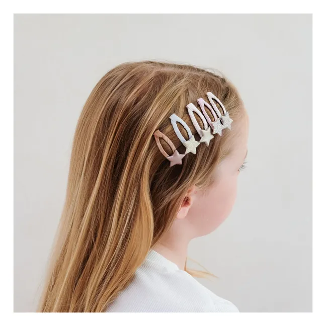 Lot de 5 Mini Barrettes Stellina | Doré