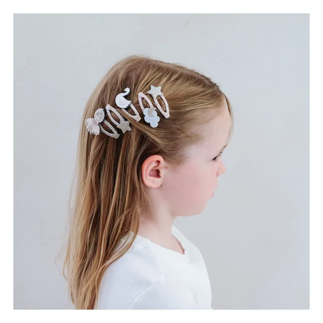 Lot de 5 Mini Barrettes Ballerina | Rose