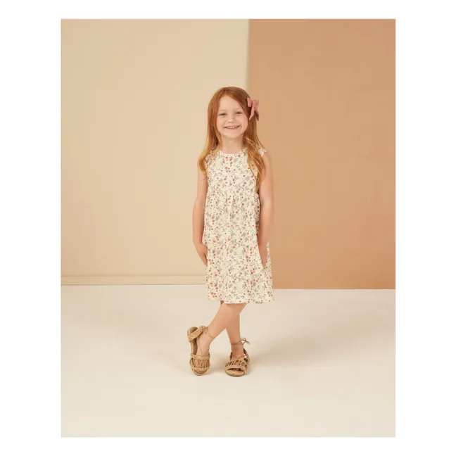 Robe Layla Fleuri | Ecru