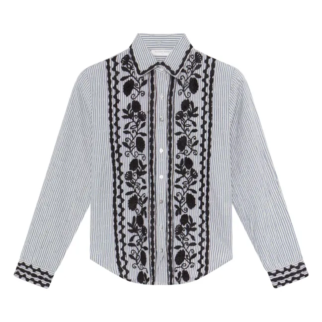 Laberynth Amanda Striped Shirt | Light Blue