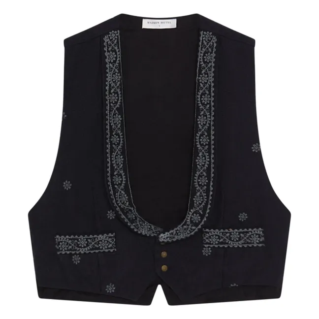 Chaqueta sin mangas Lupita Tequila | Negro