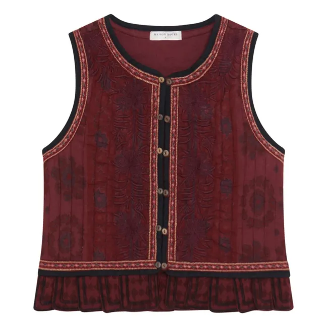 Veste Sans Manches Château Casilda Gaze de Coton | Bordeaux
