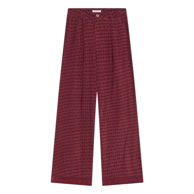 Paco Chateau Corduroy Pants | Burgundy