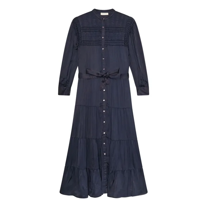 Robe Tender Is The Night Nisha | Bleu nuit- Image produit n°0