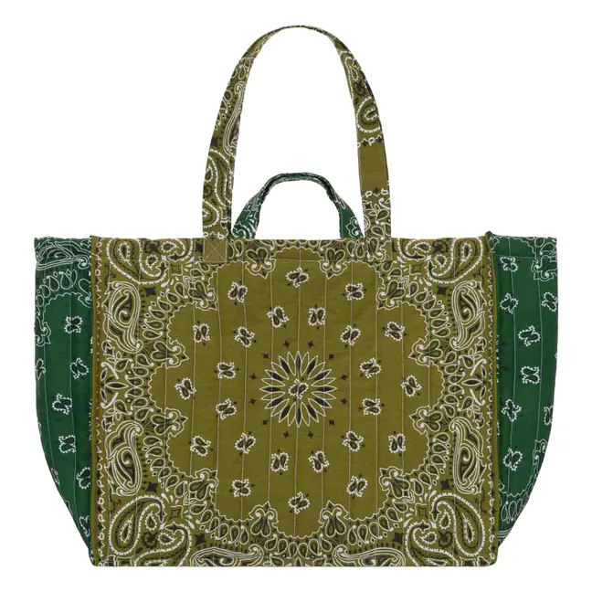 Maxi Cabas ricamato Multi Emojis | Bronzo