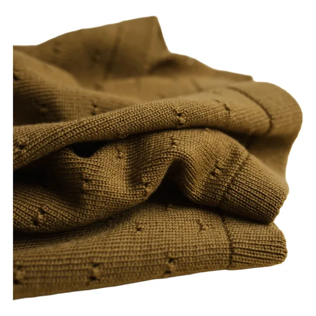 Bibi Merino Wool Blanket | Mustard