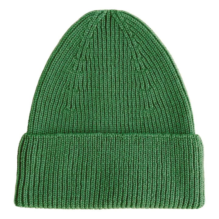 Bonnet Fonzie Laine Mérinos | Vert- Image produit n°0