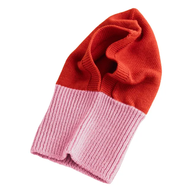 Cagoule Eddy Laine Mérinos | Rose