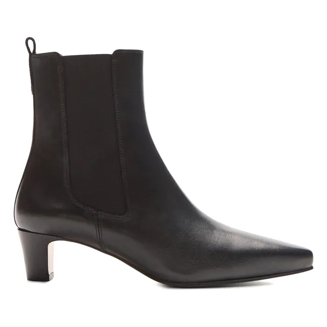 Bottines n°525 Cuir | Noir