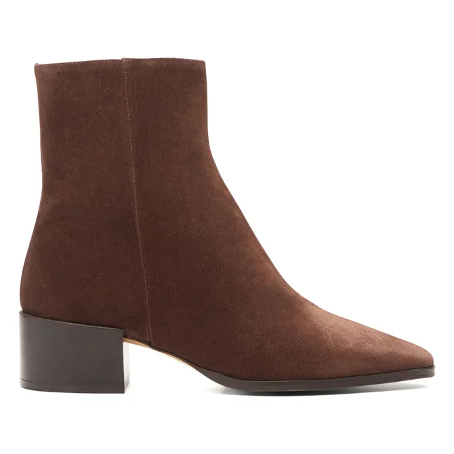 Bottines n°406 Suède | Marron