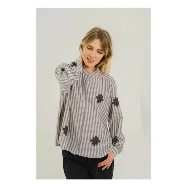 Chemise Elisa Flake | Bleu gris