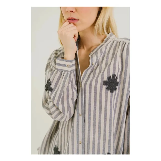 Chemise Elisa Flake | Bleu gris