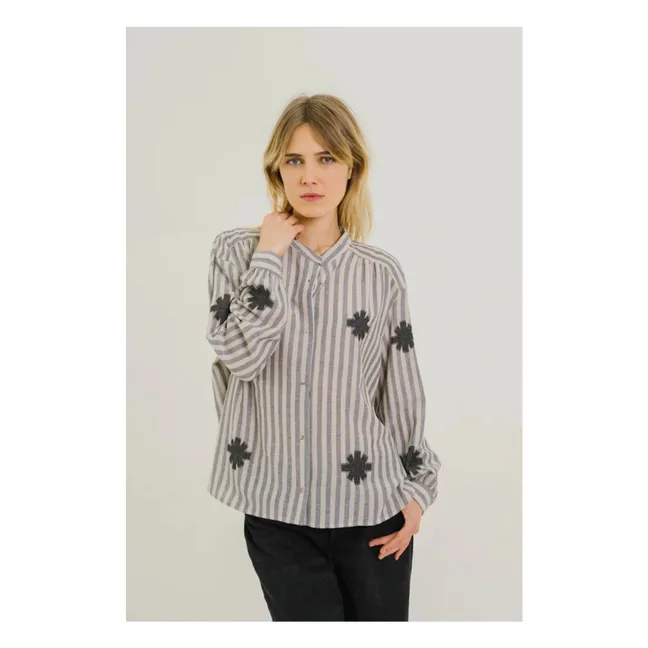 Chemise Elisa Flake | Bleu gris