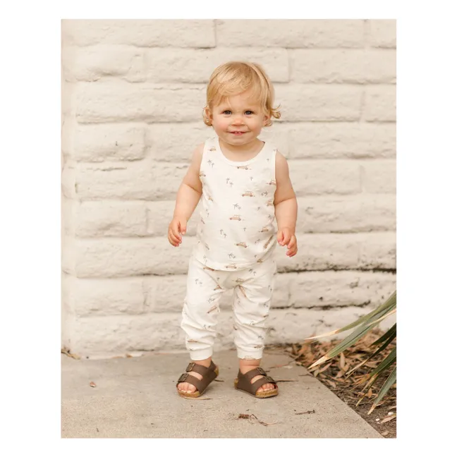 Tanktop und Buggy-Hose | Seidenfarben