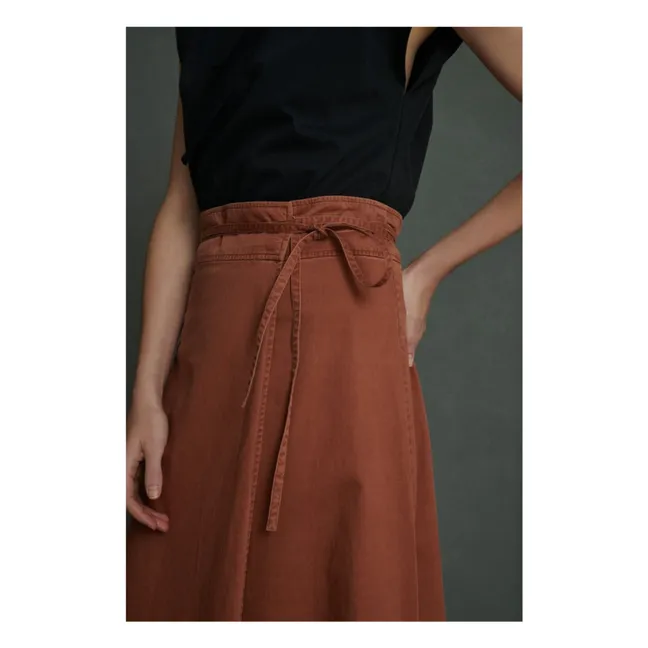 Queen skirt | Terracotta