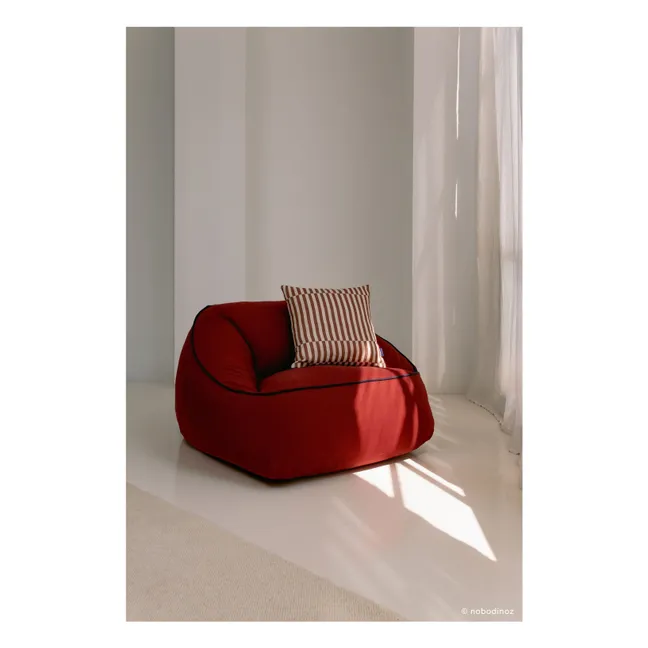 Fauteuil pouf Arnold | Rouge