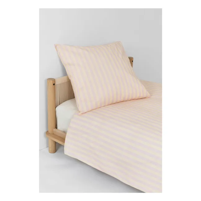 Taie d'oreiller Sheldon Stripes | Rose