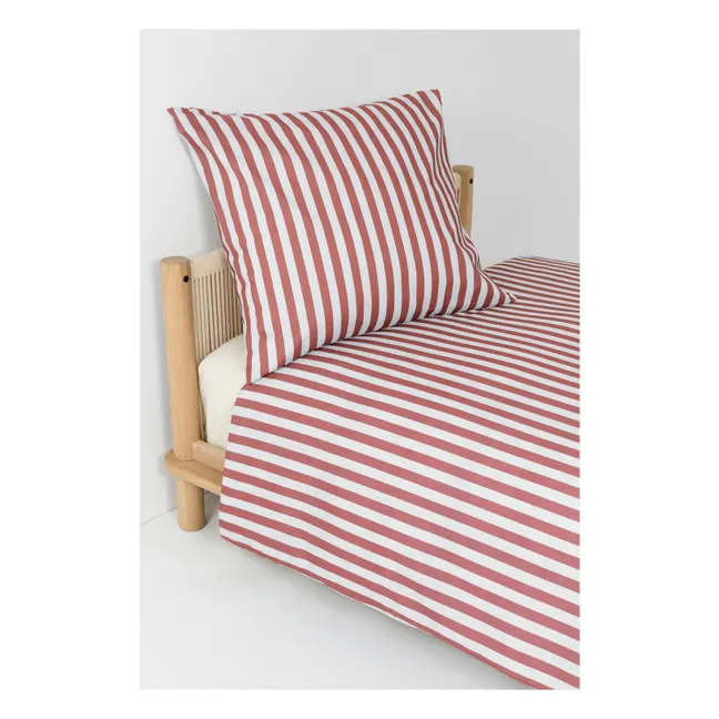 Sheldon Stripes pillowcase | Brown