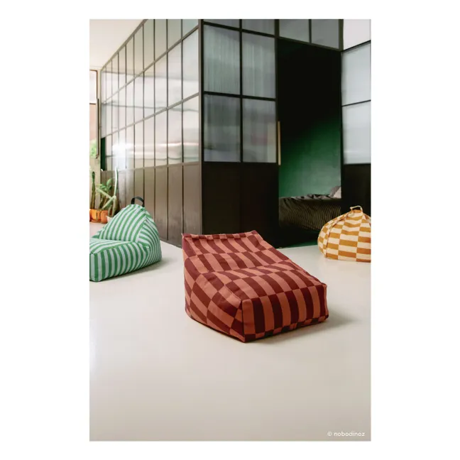 Pouf rond Vibes Tiles | Jaune