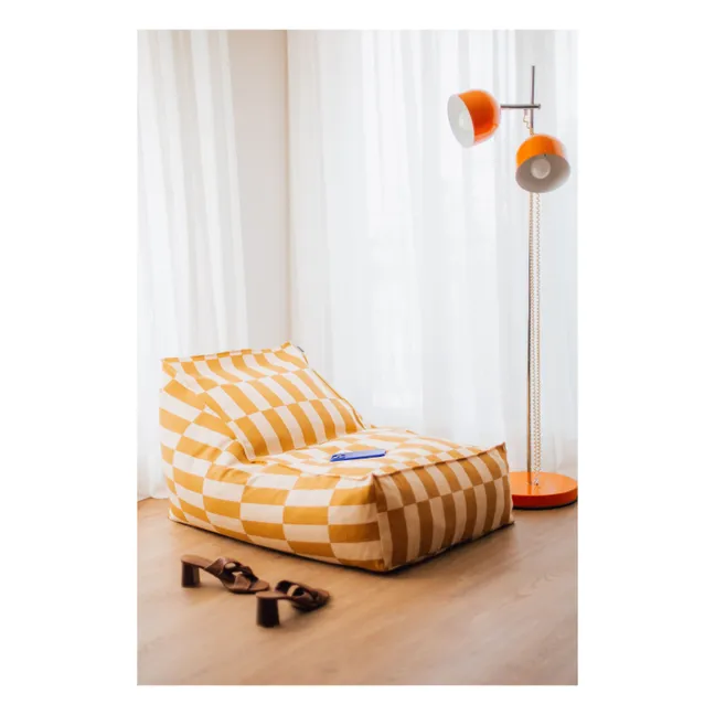 Vibes Tiles long pouffe | Yellow