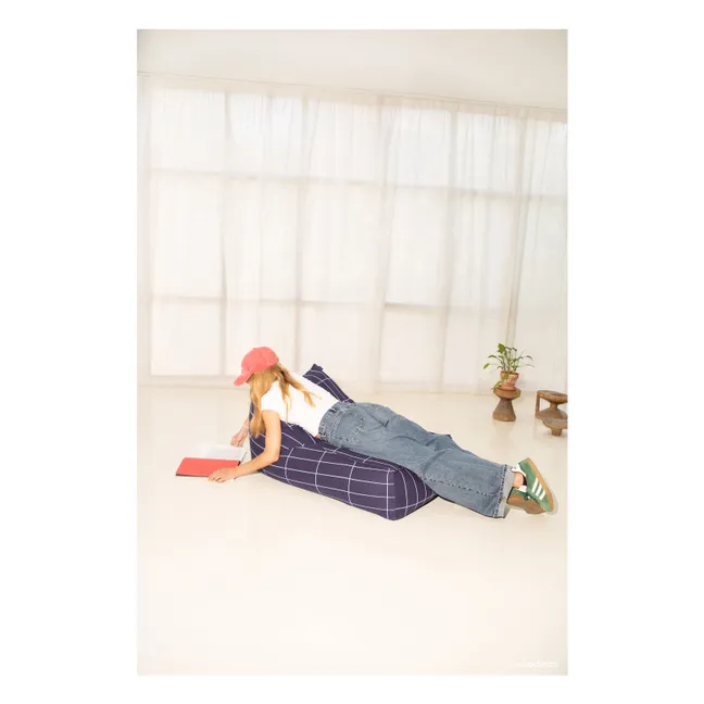 Vibes long pouffe | Navy blue