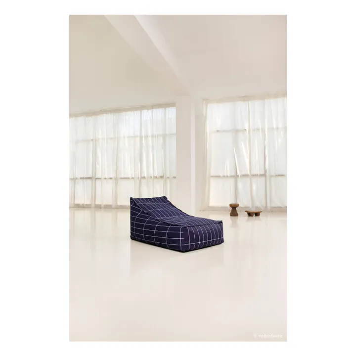 Pouf long Vibes | Bleu marine- Image produit n°1