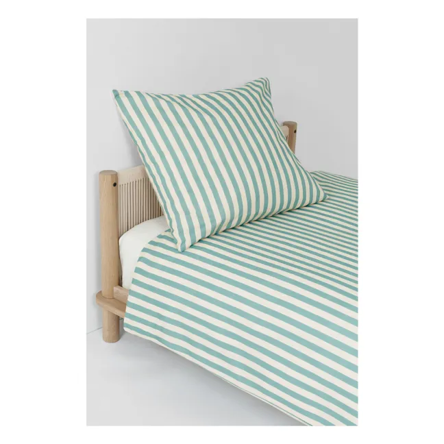 Housse de couette Sheldon Stripes | Turquoise