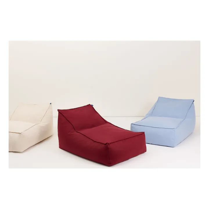 Pouf long Lucky | Rouge- Image produit n°1