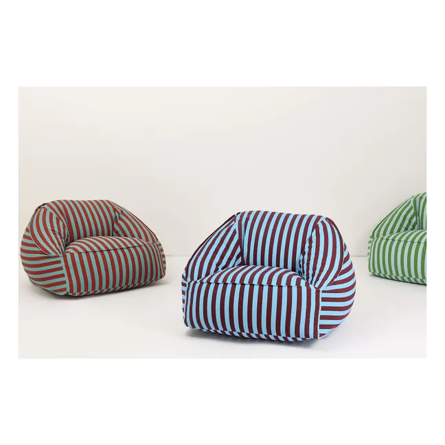 Fauteuil pouf Ziggy | Bleu