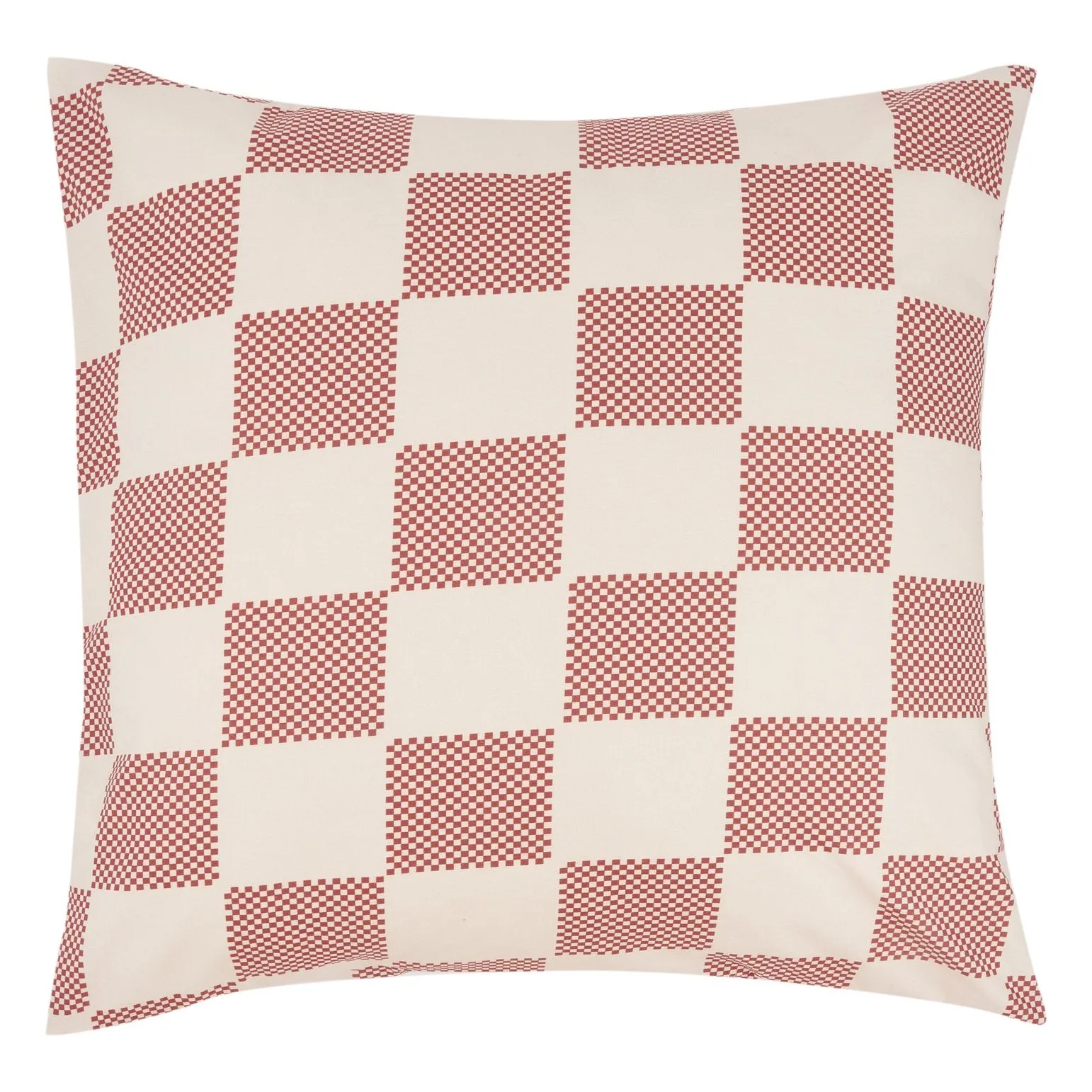 Nobodinoz Red Sheldon Checks Pillowcase
