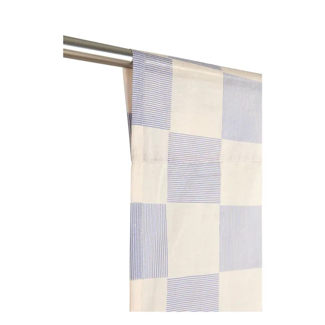 Tenda in voile di cotone Wendy Stripes | Blu