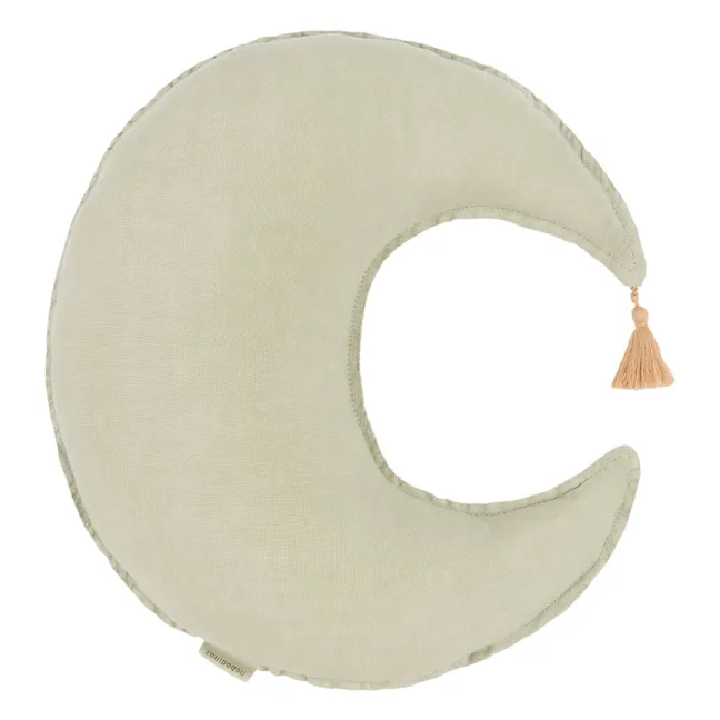 Coussin Lune - Lin Français | Matcha
