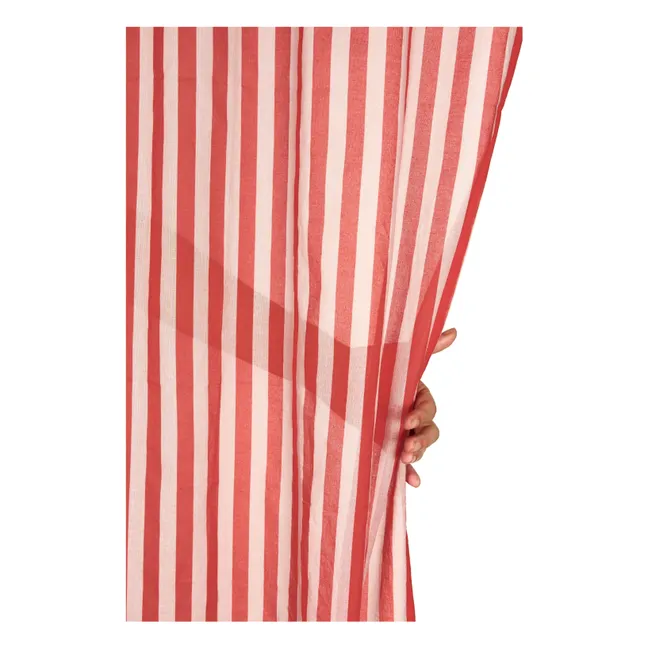 Tenda in voile di cotone Wendy Checks | Rosso