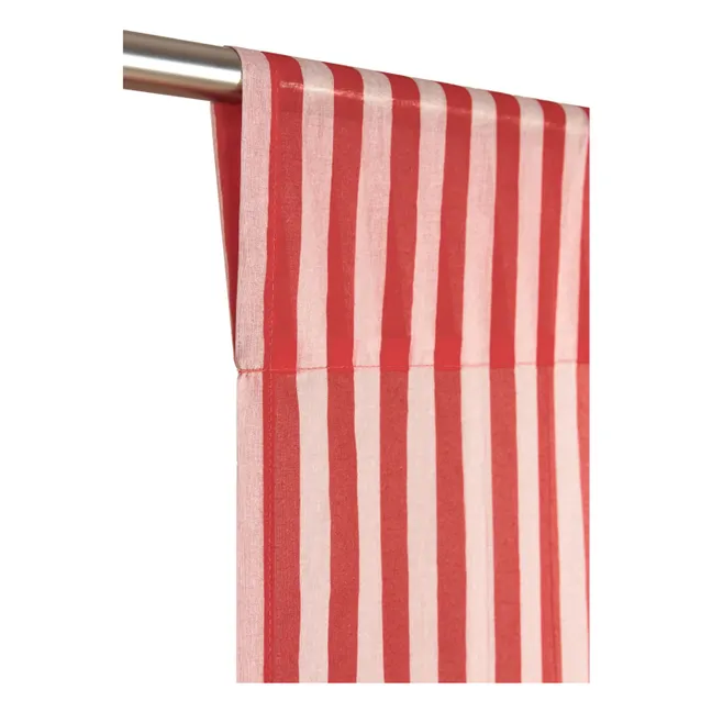 Tenda in voile di cotone Wendy Checks | Rosso