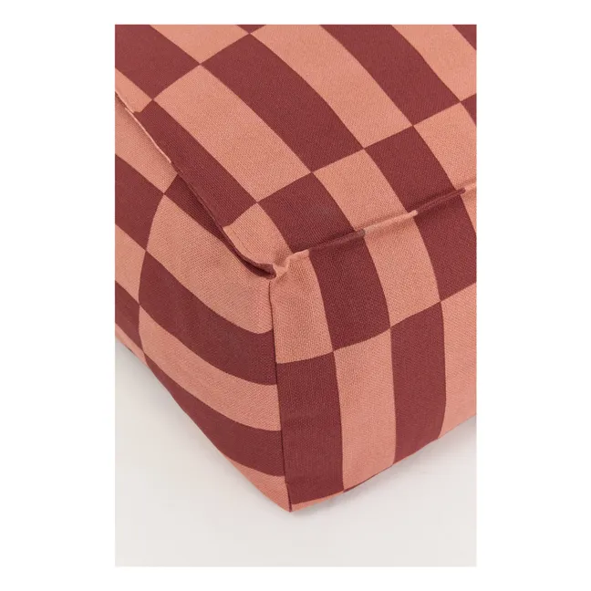 Pouf long Vibes Tiles | Rouge