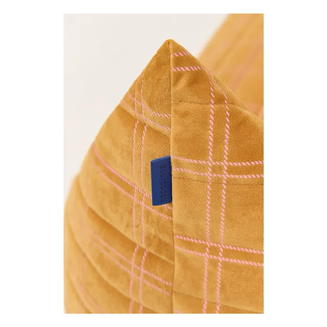 Pouf long Oasis en eco-velours | Rose