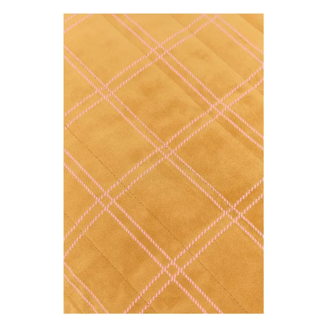 Pouf long Oasis en eco-velours | Rose