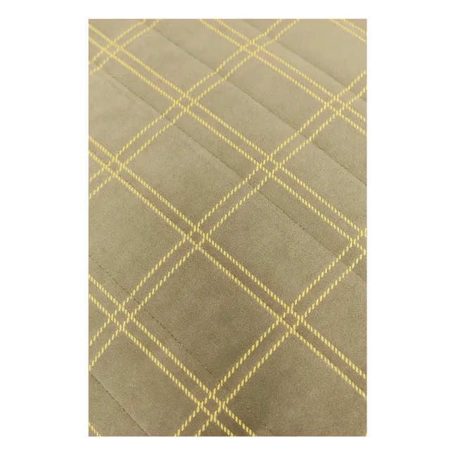 Pouf long Oasis en eco-velours | Sauge