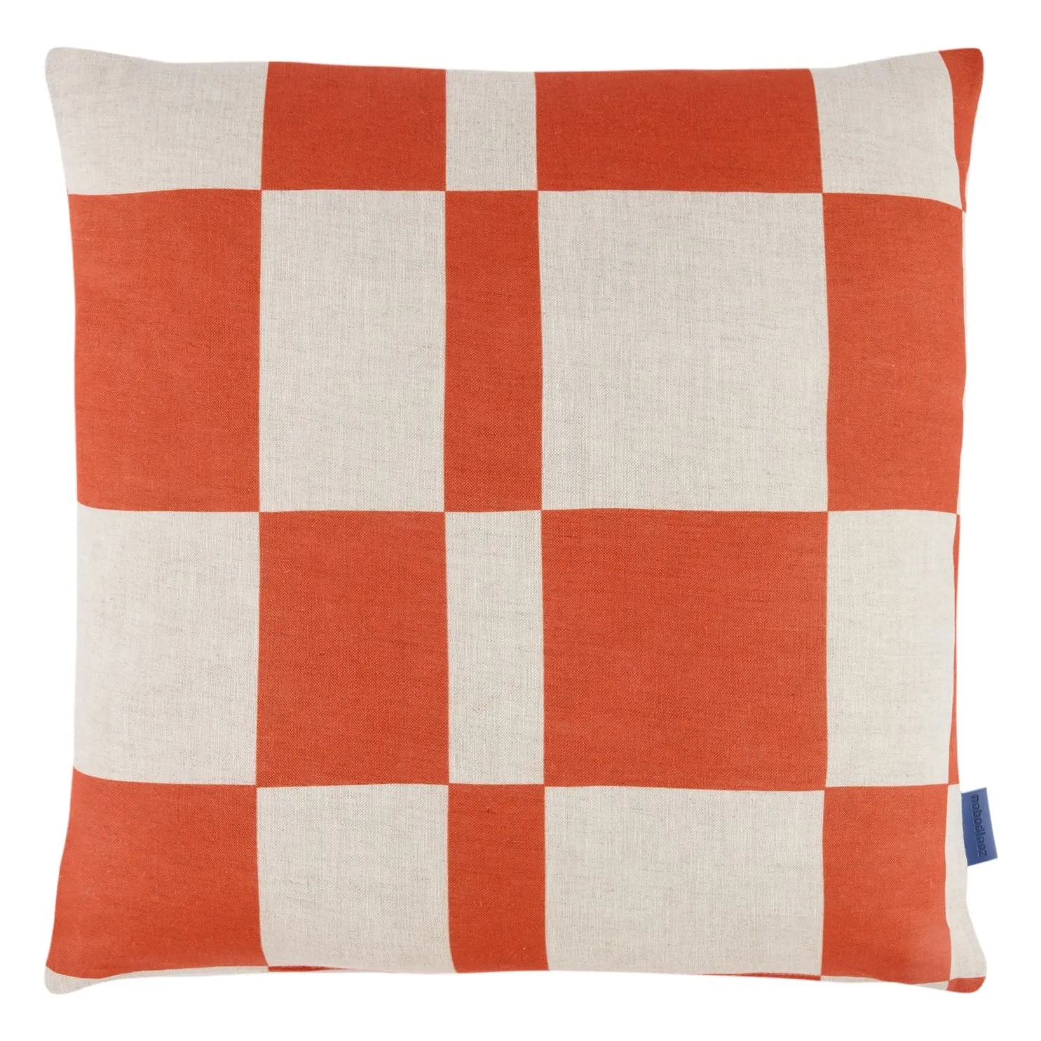 Nobodinoz Orange Stanley Tiles Cushion