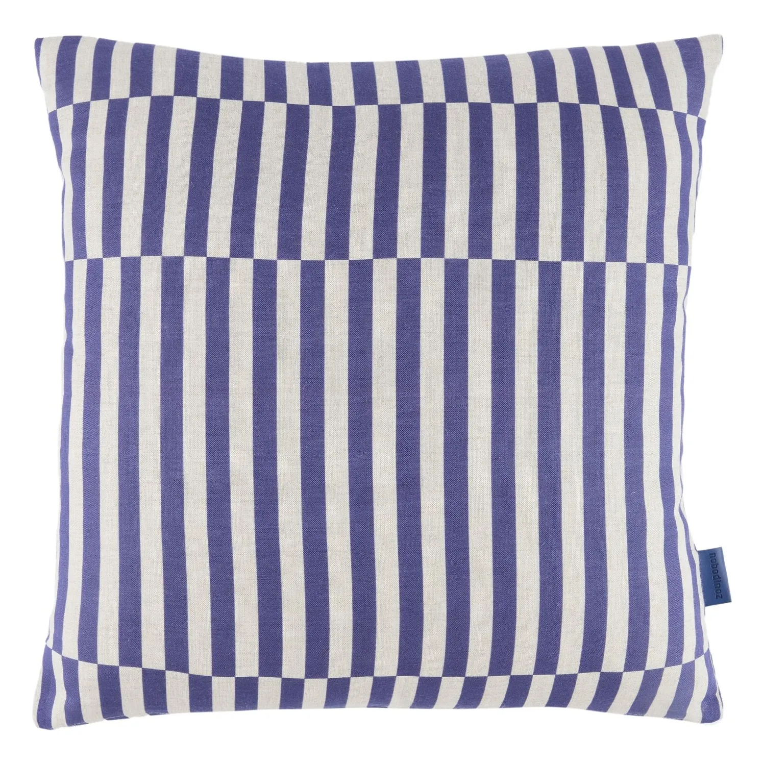 Nobodinoz Blue Stanley Lines Cushion