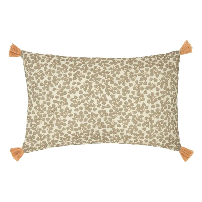 Wabi Sabi Yumiko tassel cushion | Pale green