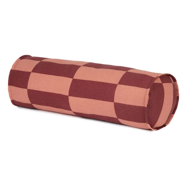 Vibes Tiles bolster cushion | Red