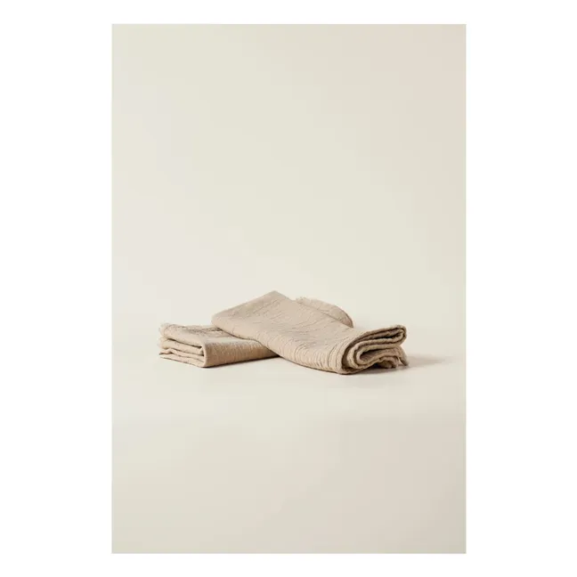 Punto Organic Cotton Jacquard Napkin | Sand