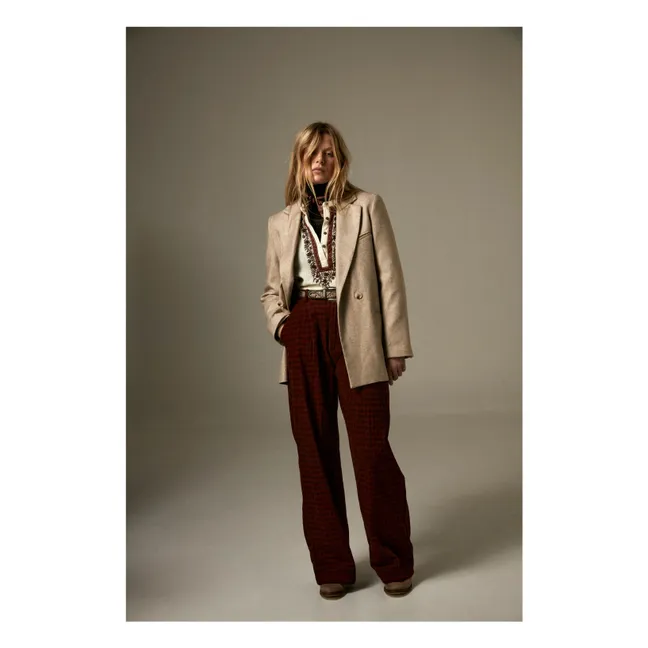 Paco Chateau Corduroy Pants | Burgundy