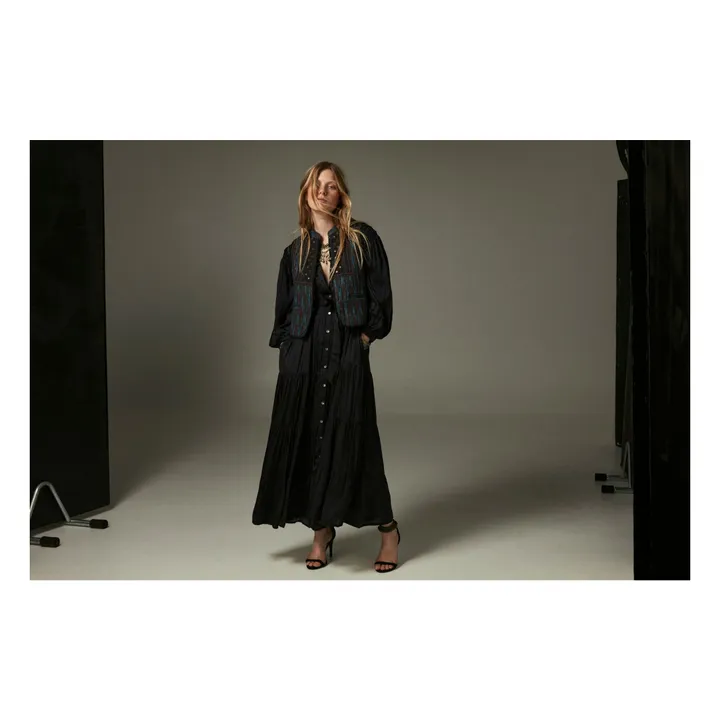 Robe Tender Is The Night Nisha | Bleu nuit- Image produit n°2