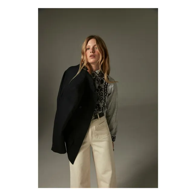 Laberynth Amanda Striped Shirt | Light Blue