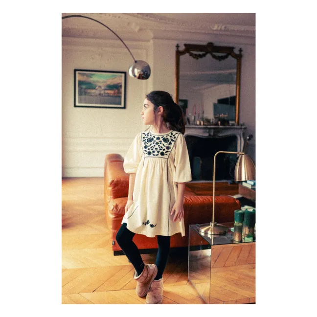 Kleid Mahani | Cremefarben