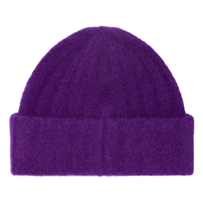 Gorro de lana y alpaca Vitow | Berenjena