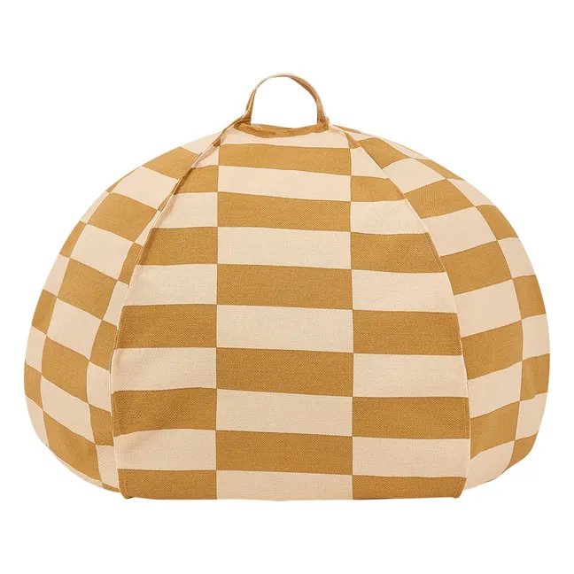Pouf rond Vibes Tiles | Jaune
