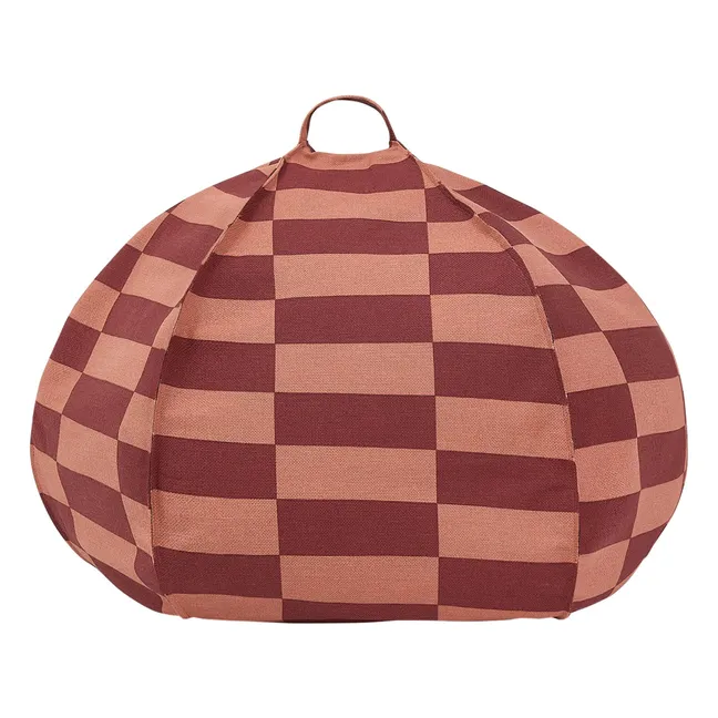 Pouf rond Vibes Tiles | Rouge